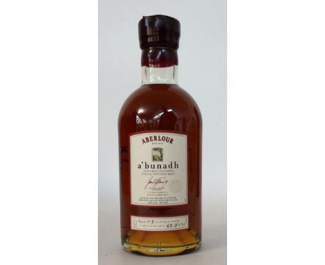 ABERLOUR A'BUNADH - BATCH NO.9
A bottling of one of my favourite malts from an early Batch.  ABERLOUR A'BUNADH Single Malt Sc