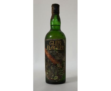 GLEN FLAGLER 5YO 
A rare bottle of Glen Flagler 5 Year Old Single Malt Scotch Whisky from the extinct Moffat Distillery in Ai