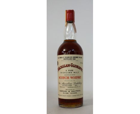 MACALLAN-GLENLIVET 1940 - G&M
A bottle of the MACALLAN-GLENLIVET Single Malt Scotch Whisky distilled in 1940 and bottled by G