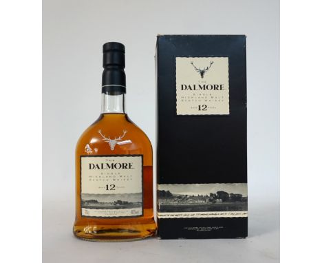 DALMORE 12YO
An older presentation of the ever popular Dalmore 12 year old single malt scotch whisky.  70cl.  40% abv.  In or