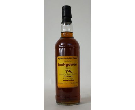 INCHGOWER 32YO - PRIVATE BOTTLING
An unusual Sherry Cask matured bottle of the INCHGOWER 32 YAER OLD Single Malt Scotch Whisk