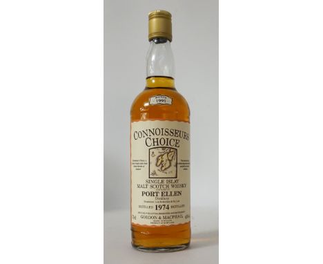 PORT ELLEN 1974 CONNOISSEURS CHOICE
I love these bottlings by Gordon & MacPhail.  PORT ELLEN 17 YEAR OLD Single Malt Scotch W