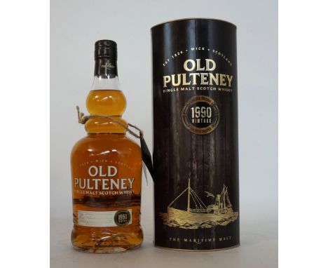 OLD PULTENEY 1990 VINTAGE LIMITED EDITION
A lightly peated bottling of the OLD PULTENEY 1990 VINTAGE single malt scotch whisk