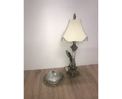 TABLE LAMP & CEILING LIGHT