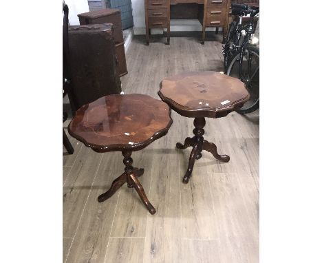 2 ORNATE TRIPOD TABLES