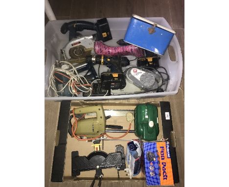 2 BOXES TOOLS ETC