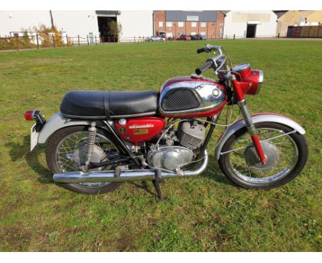 1966 Suzuki 247cc T20 X6 HustlerRegistration no. KKH 906DFrame no. 23323Engine no. 23370Using the Colleda marque name, Suzuki