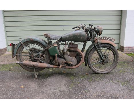 c.1944 BSA 496cc Ex-WD M20Registration no. OTV 920GFrame no. WM20 110090Engine no. WM20 74630After the war, ex-WD bikes were 