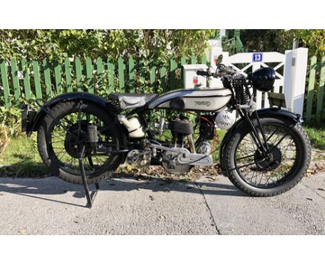 1929 Norton 490cc Model 16HRegistration no. not UK registeredFrame no. S38229Engine no. 45162•Landmark model for Norton•An ol