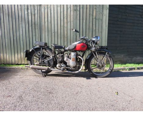 1935 Ariel 601cc Model 4F/6 Square FourRegistration no. AOX 135Frame no. Y6806Engine no. WA294 (see text)Designed by the lege