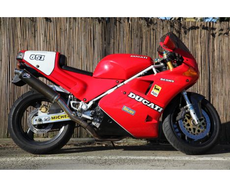 1991 Ducati 851 SP3 SuperbikeRegistration no. not UK registeredFrame no. ZDM888S000829Engine no. ZDM888W4001084Ever since the