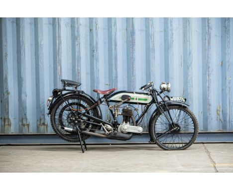 Offered from the Collection of Carole Nash1925 Triumph 494cc Model P Motorcycle CombinationRegistration no. WU 3774 (see text