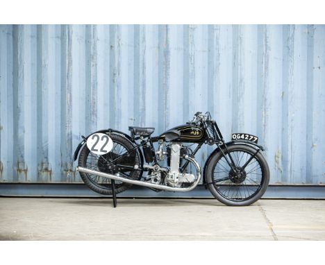 Offered directly from the estate of the late Les Williams, Ex-1930 Manx Grad Prix 1930 AJS 346cc R7 Racing MotorcycleRegistra