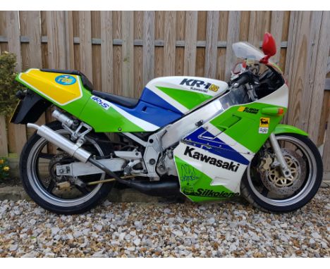 1991 Kawasaki 249cc KR-1SRegistration no. J539 SDCFrame no. KR250C-003272Engine no. to be advisedIn an attempt to crack the e