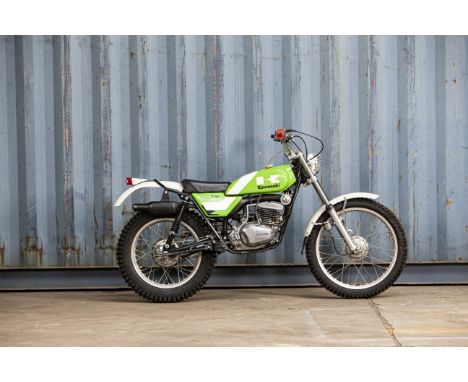 c.1975 Kawasaki KT250 TrialsRegistration no. not registeredFrame no. KT2-03653Engine no. KT2E-003600Development of the trials