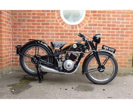 1936 Coventry Eagle 250cc Silent Superb Registration no. 980 UXFFrame no. 72196Engine no. AXF 1486This very attractive Covent