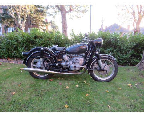 1961 BMW 594cc R60/2 &amp; Steib S501 Motorcycle CombinationRegistration no. 679 PKJFrame no. 622668Engine no. 622668At the e