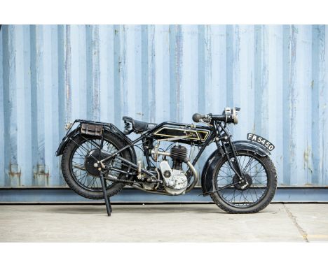 Offered from the Collection of Carole Nashc.1928 Sunbeam 3½hp Model 6 'Longstroke'Registration no. not registeredFrame no. B2