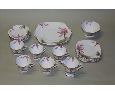 Standard China Springtime part tea service, (Qty)