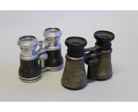 Two pairs of vintage opera glasses, (2)