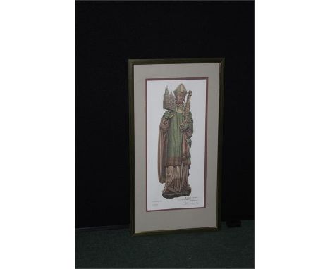 JLS Surman, St Chad, St Chads Metropolitran Cathedral Birmingham. limited edition print numbered 52/800, signed and numbered 