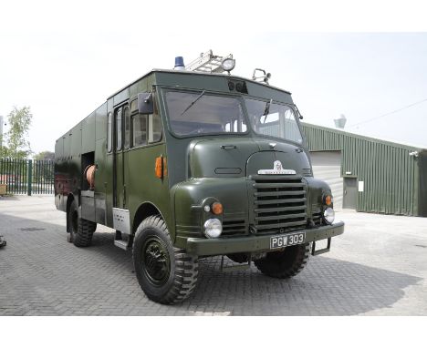 A 1956 BEFORD 'GREEN GODDESS' FIRE ENGINE registration PGW303, military green, chassis no. RLMZ9044, engine 4.9litre petrol, 