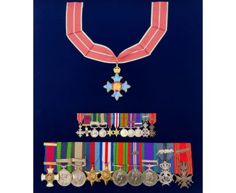 THE SECOND WORLD DSO GROUP TO BRIGADIER EDRIC HENRY PETER LASSEN RAMC who, after nearly drowning while coming ashore at Sword