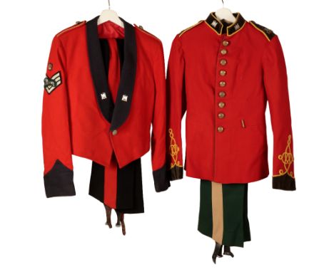 5TH ROYAL DRAGOONS: A UNIFORM comprising jacket and trousers; another 5th Royal Dragoons uniform comprising jacket, waistcoat