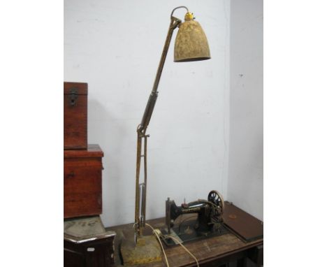 A Herbert Terry, 1208 Angle Poise Lamp, with scumbled decoration.