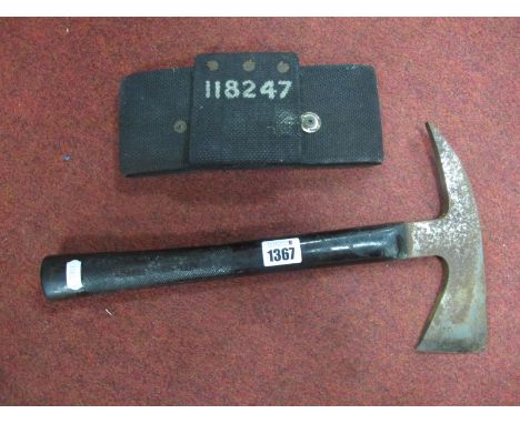 Fireman's Axe Patent No 515767, tested 2000, with black Hessian head cover.