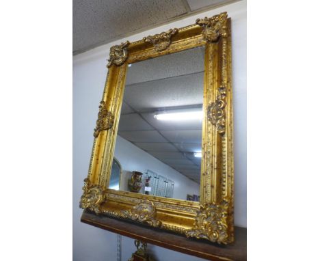 A French style gilt framed mirror 