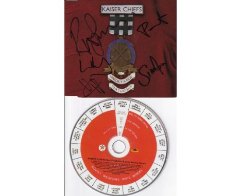 Kaiser Chiefs, Chart Topping Band, Fully Signed CD Sleeve. Good condition. All autographs come with a Certificate of Authenti
