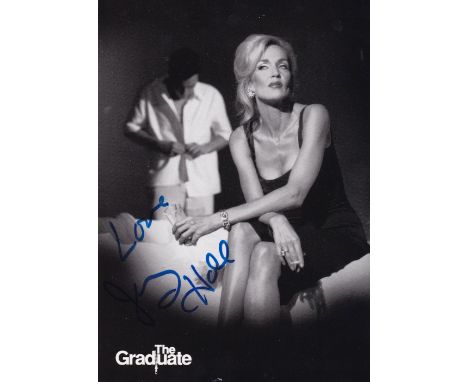 Jerry Hall, Model &amp; Actress, 6x4 inch Signed Photo. Good condition. All autographs come with a Certificate of Authenticit