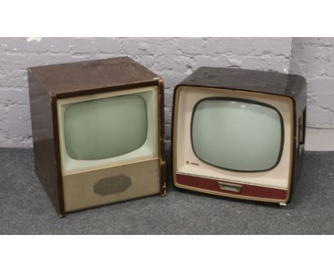 Two c1950s televisions including one manufactured by Phillips the other an Ekco vision by E. K. Cole Ltd for spares / repair 