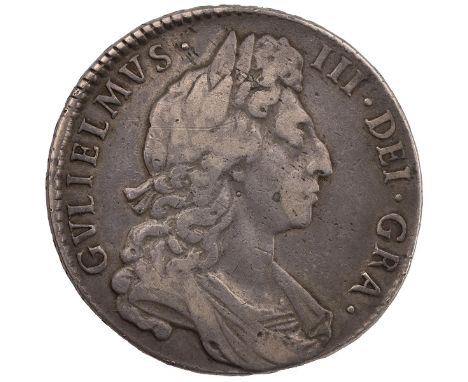 1697 William III silver Halfcrown (S 3487). Grade: gF - good Fine.