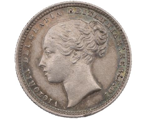 1873 Victoria silver Shilling, die no. 105 (S 3906A). Grade: VF - Very Fine, attractively toned.