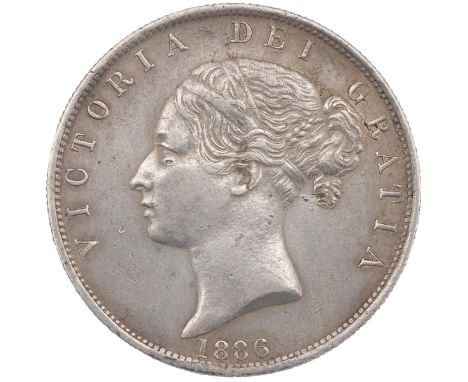 1886 Victoria silver Halfcrown (S 3889). Grade: gF - good Fine.