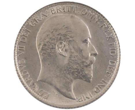 1909 Edward VII silver Sixpence (S 3983). Grade: aUNC - about Uncirculated with hairlines.