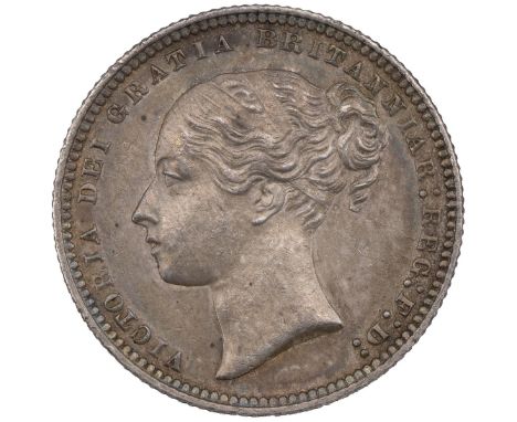 1877 Victoria silver Shilling, die no. 8 (S 3906A). Grade: VF - Very Fine.