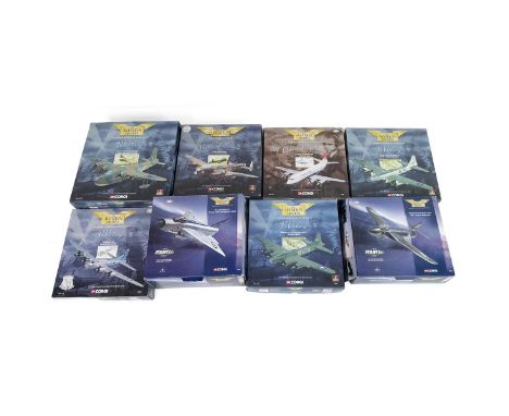 Boxed Corgi Aviation Archive die cast aeroplanes. Boeing B-17 Flying Fortress 'Memphis Belle' scale 1:144 48204; Vickers Visc