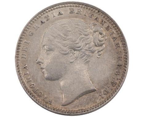 1876 Victoria silver Shilling, die no. 6 (S 3906A). Grade: VF - Very Fine.