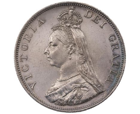 1887 Victoria silver Double Florin (S 3923). Grade: gVF - good Very Fine.