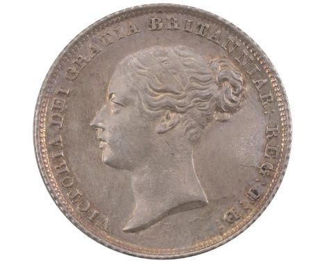1855 Victoria silver Sixpence (S 3908). Grade: gVF - good Very Fine.
