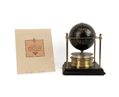 The Royal Geographical Society World Clock was designed by the British watchmaker Richard Good, with the globe being able to 