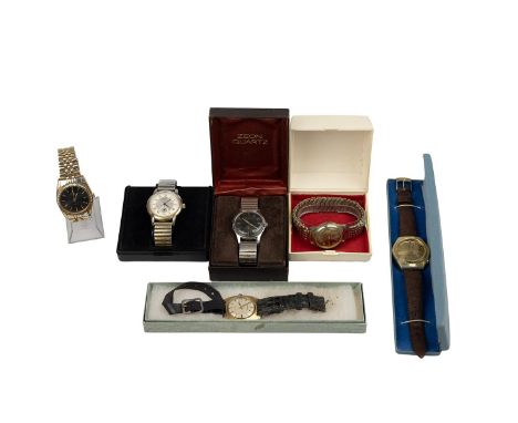 Six Vintage Watches including a Timex, Mira, Infinite etc.