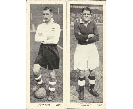 Vintage Football photo collection. 12 photos. UNSIGNED. Amongst the photos are Thomas Smith, James Beattie, James Dunne, Will