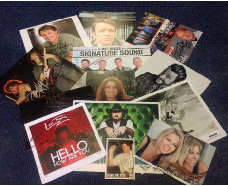 TV/Film/Music/Sport signed collection. Well in excess of 50 items.  Includes 10x8 photo, 6x4 photos, Index cards, Signature p