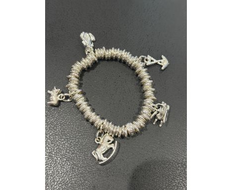 Links of London charm bracelet with original box