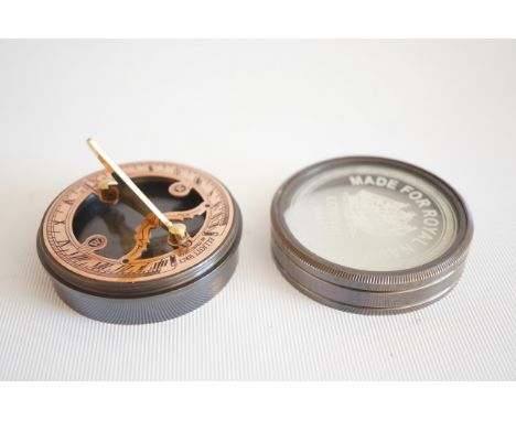 Brass sundial compass 
