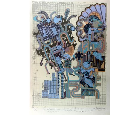Eduardo Paolozzi (British, 1924-2005), 'Aeschylus and Socrates with Piano String Orchestra 1922' (1975). Lithograph. Signed, 